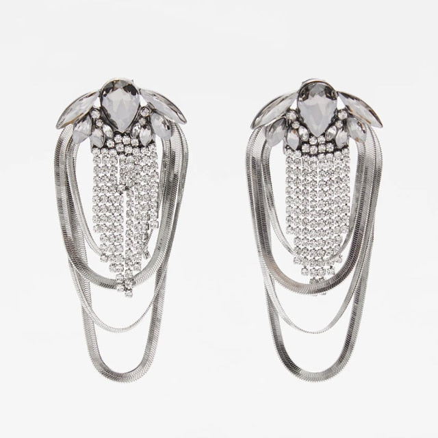 New ZA Crystal Drop Earrinigs For Women