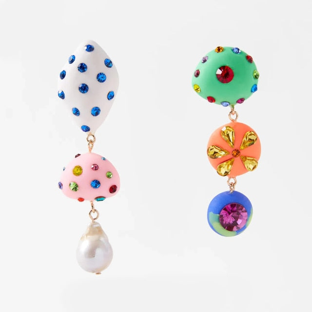 New ZA Crystal Drop Earrinigs For Women