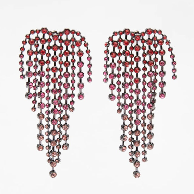 New ZA Crystal Drop Earrinigs For Women
