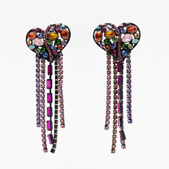 New ZA Crystal Drop Earrinigs For Women