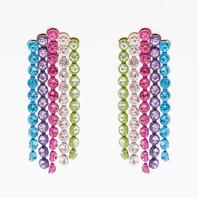 New ZA Crystal Drop Earrinigs For Women