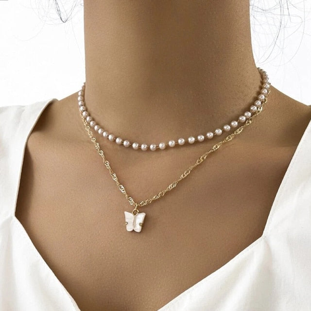 Trend Elegant Jewelry Wedding Big Pearl Necklace