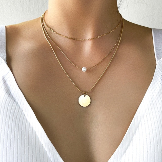 Trend Elegant Jewelry Wedding Big Pearl Necklace