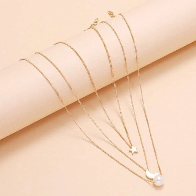 Trend Elegant Jewelry Wedding Big Pearl Necklace