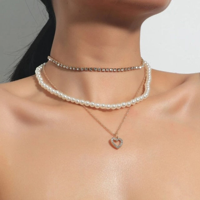 Trend Elegant Jewelry Wedding Big Pearl Necklace