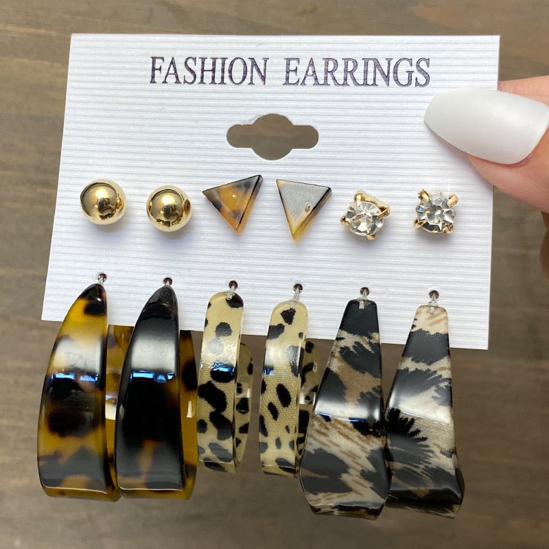 Trendy Silver Color Butterfly Hoop Earrings Set