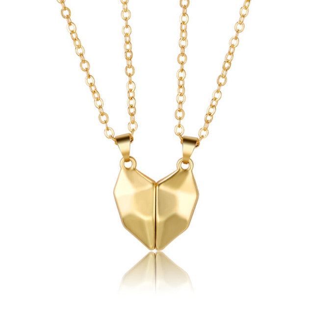 1Pair Magnetic Couple Heart Shape Necklace