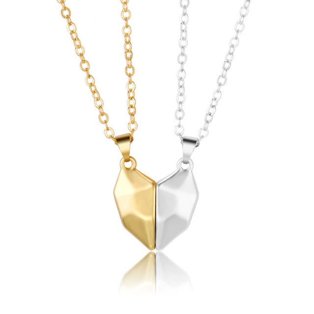 1Pair Magnetic Couple Heart Shape Necklace