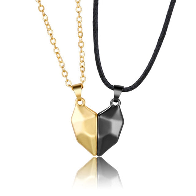 1Pair Magnetic Couple Heart Shape Necklace