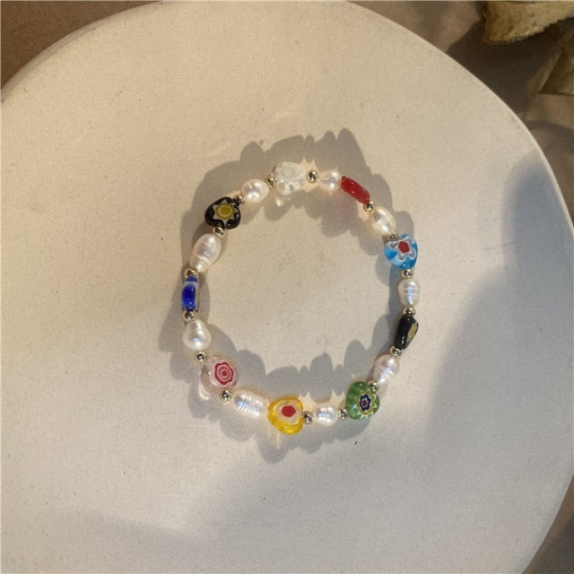Blue Green Color Crystal Charm Bracelets for Women