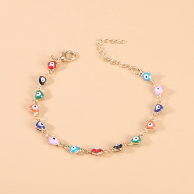 Blue Green Color Crystal Charm Bracelets for Women