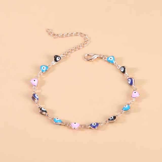Blue Green Color Crystal Charm Bracelets for Women