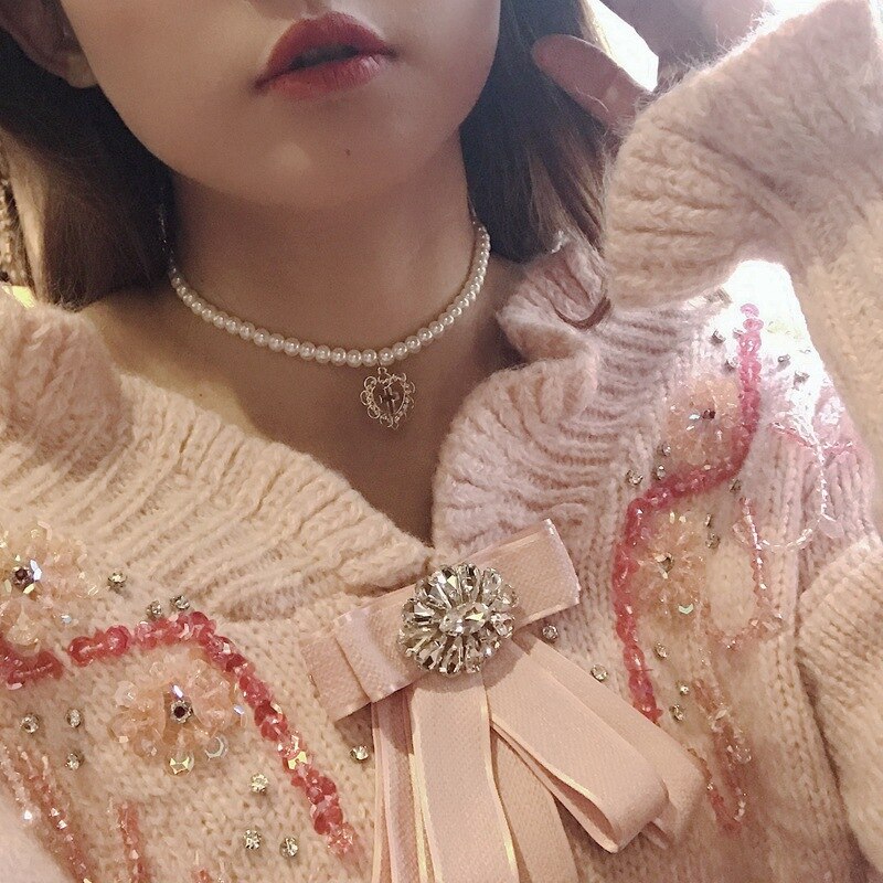 Heart Chain Choker Necklace