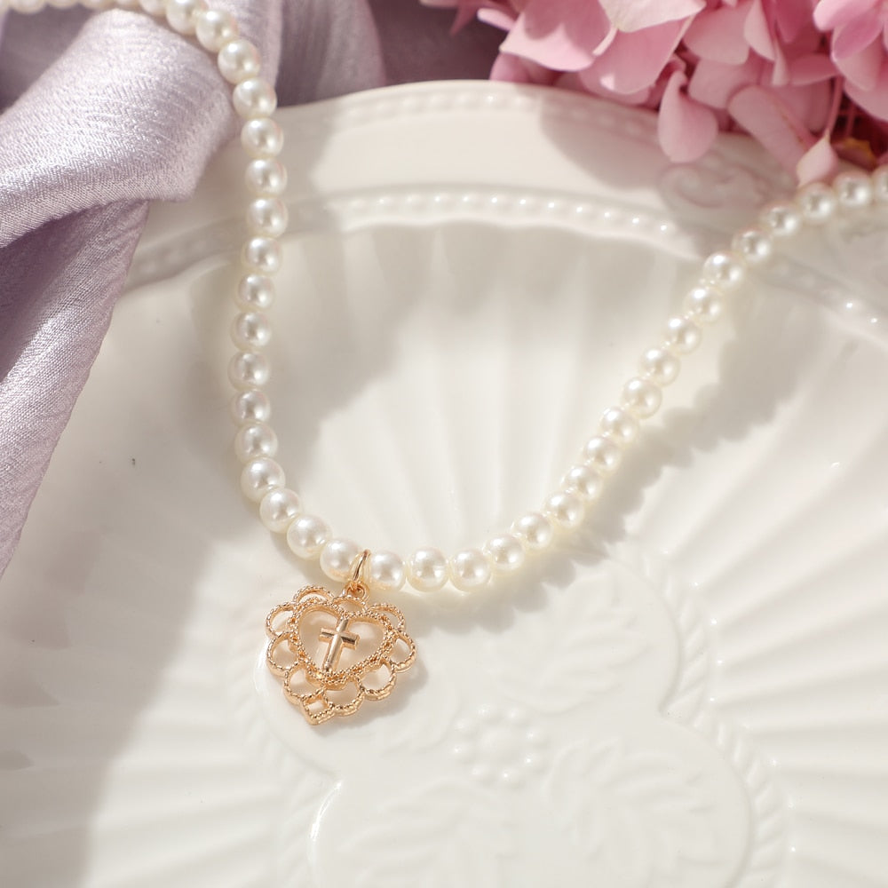 Heart Chain Choker Necklace