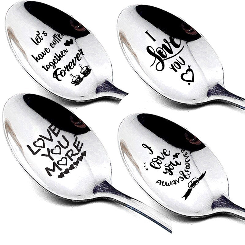 Valentines Day Gift Stainless Steel Coffee Spoon