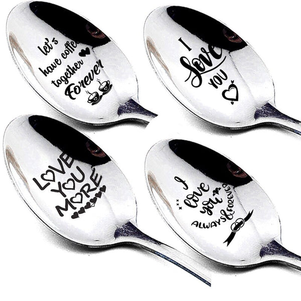 Valentines Day Gift Stainless Steel Coffee Spoon