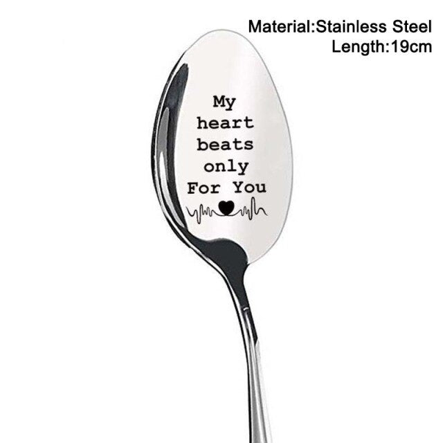 Valentines Day Gift Stainless Steel Coffee Spoon