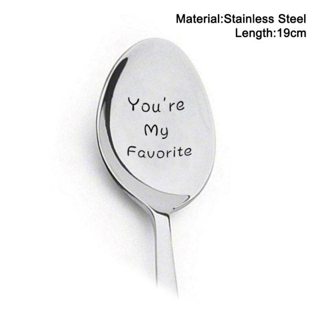 Valentines Day Gift Stainless Steel Coffee Spoon