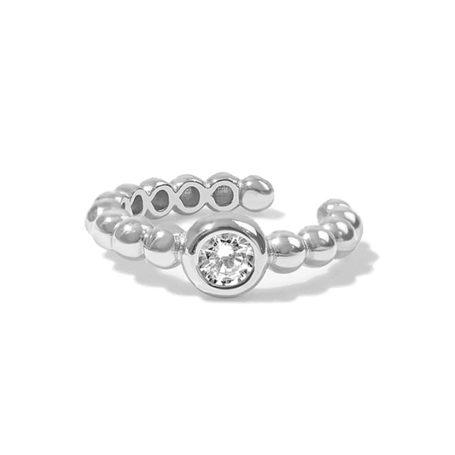 New Arrival Multicolor CZ Crystal Ear Cuff Stackable C Shaped Ear Clips