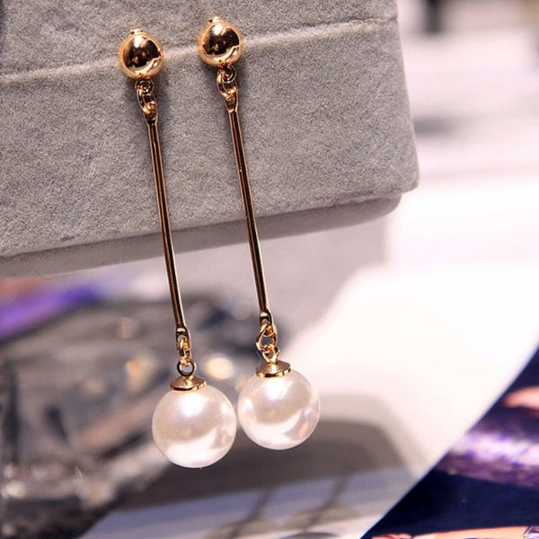 Ethnic Big Cross Long Earrings