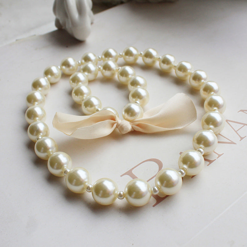 New Fashion Kids Romantic Pearl Jewelry Set