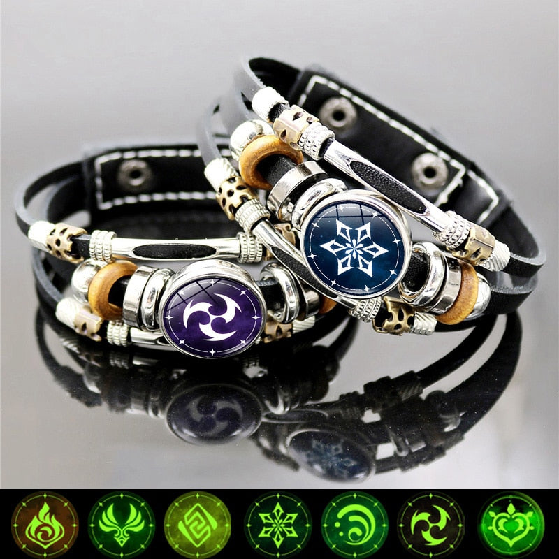 Snap Button Bracelet Men Luminous Game Eye Bracelet
