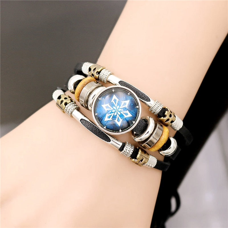 Snap Button Bracelet Men Luminous Game Eye Bracelet