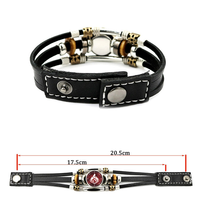 Snap Button Bracelet Men Luminous Game Eye Bracelet