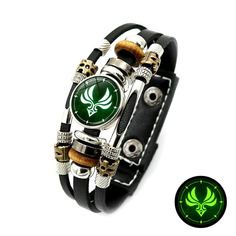 Snap Button Bracelet Men Luminous Game Eye Bracelet