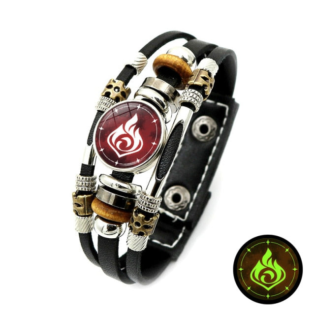Snap Button Bracelet Men Luminous Game Eye Bracelet