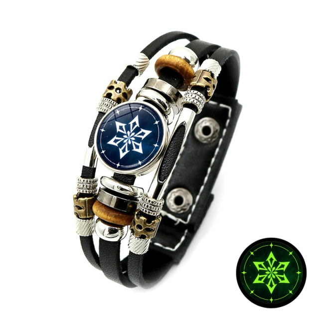 Snap Button Bracelet Men Luminous Game Eye Bracelet