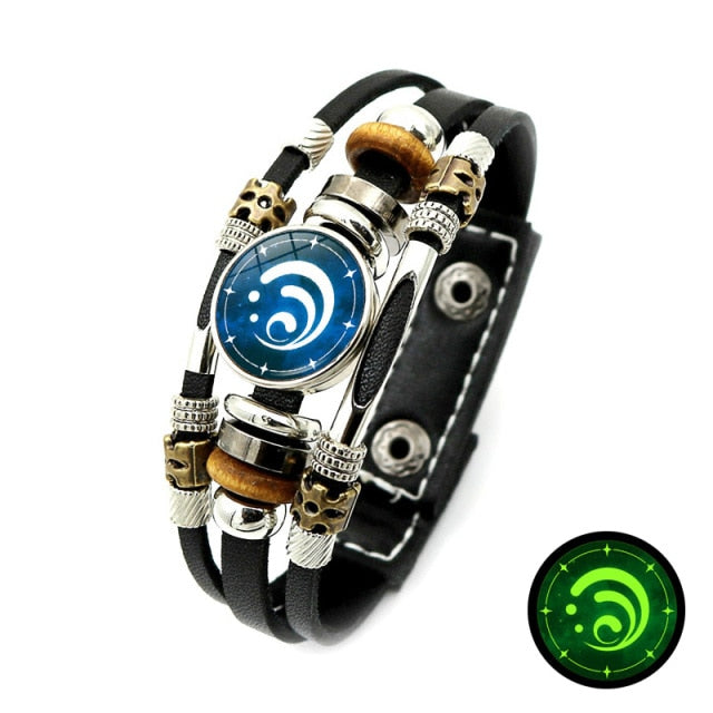 Snap Button Bracelet Men Luminous Game Eye Bracelet