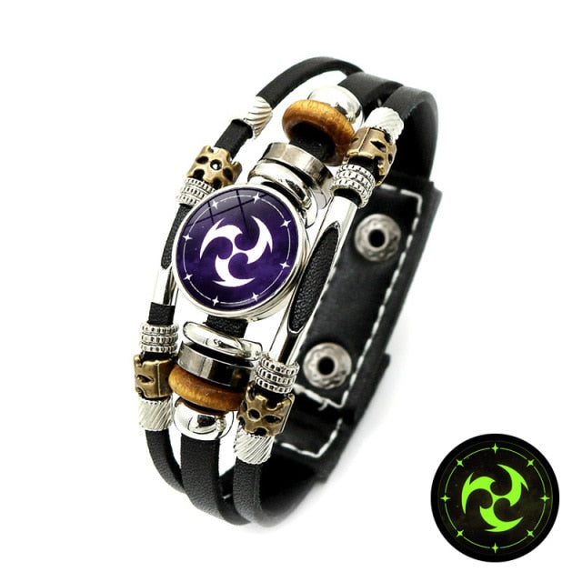 Snap Button Bracelet Men Luminous Game Eye Bracelet