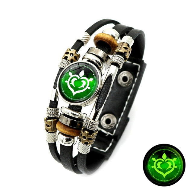 Snap Button Bracelet Men Luminous Game Eye Bracelet