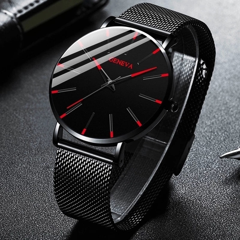 Minimalist Men's Fashion Ultra Thin Watches