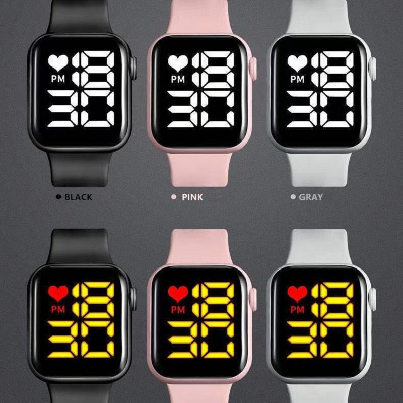 2PCS Digital Lover Watches Couple Watch