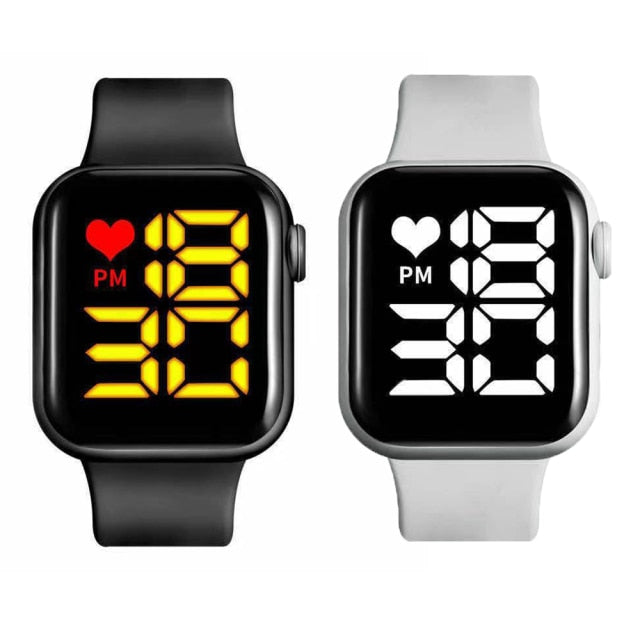 2PCS Digital Lover Watches Couple Watch