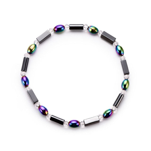 Black Stone Blue Cat Eye  Bracelet