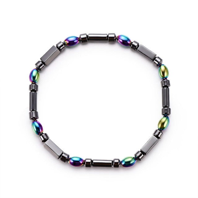 Black Stone Blue Cat Eye  Bracelet