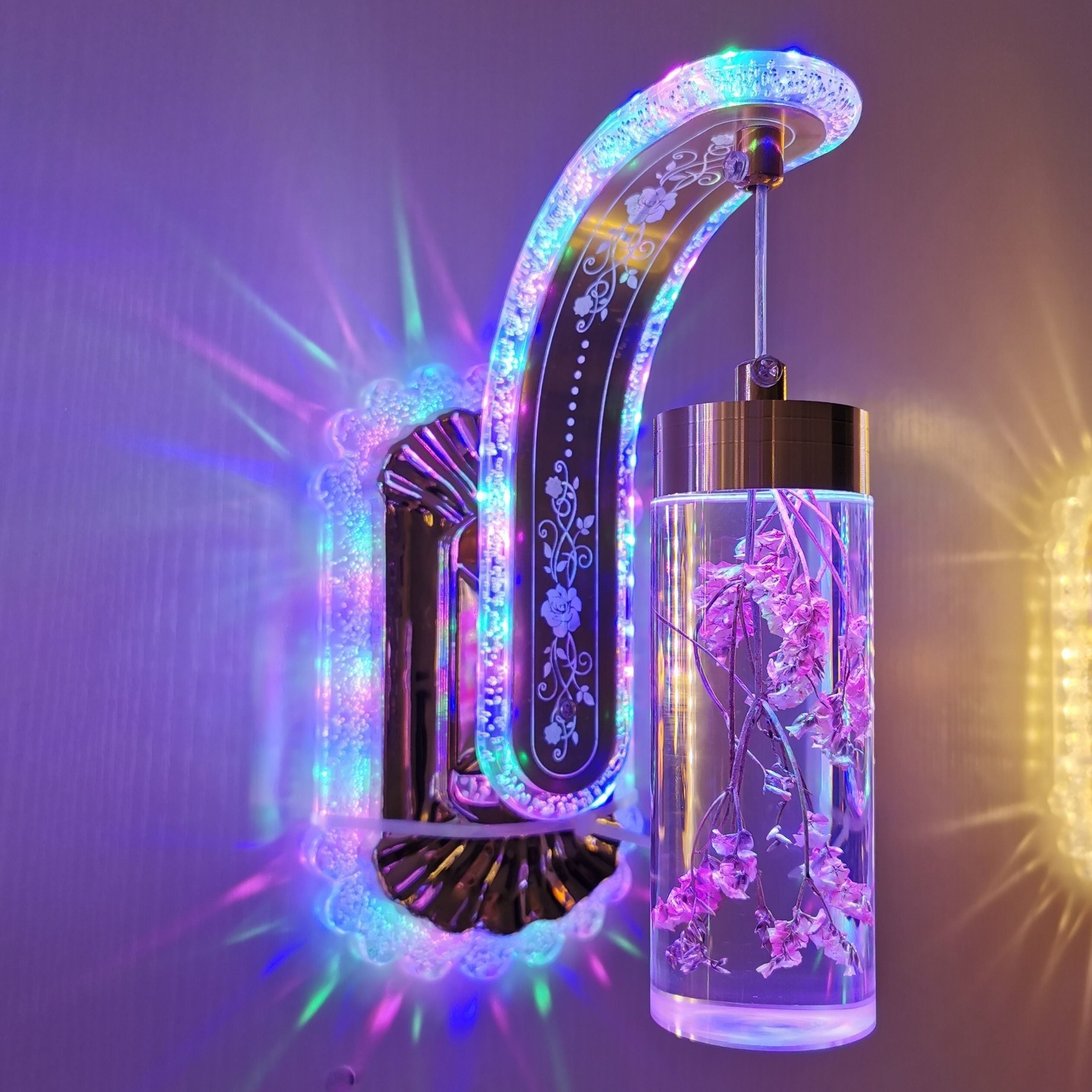 New Real flower  Led Wall Light  Bedside Wall Lamp