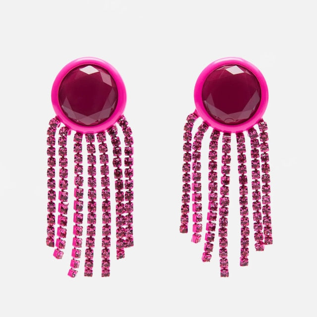 New ZA Crystal Drop Earrinigs For Women