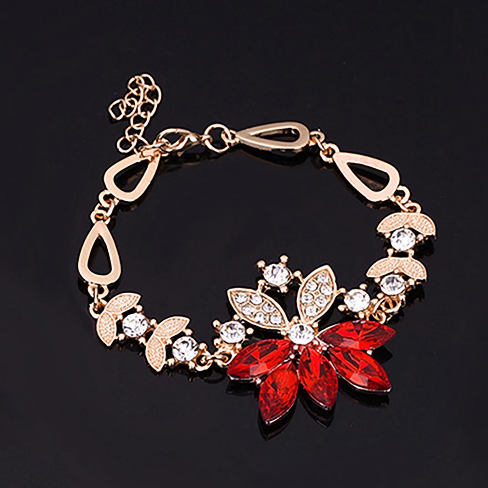 Birthday Gift Durable Necklace Earrings Bracelet Ring Jewelry Set