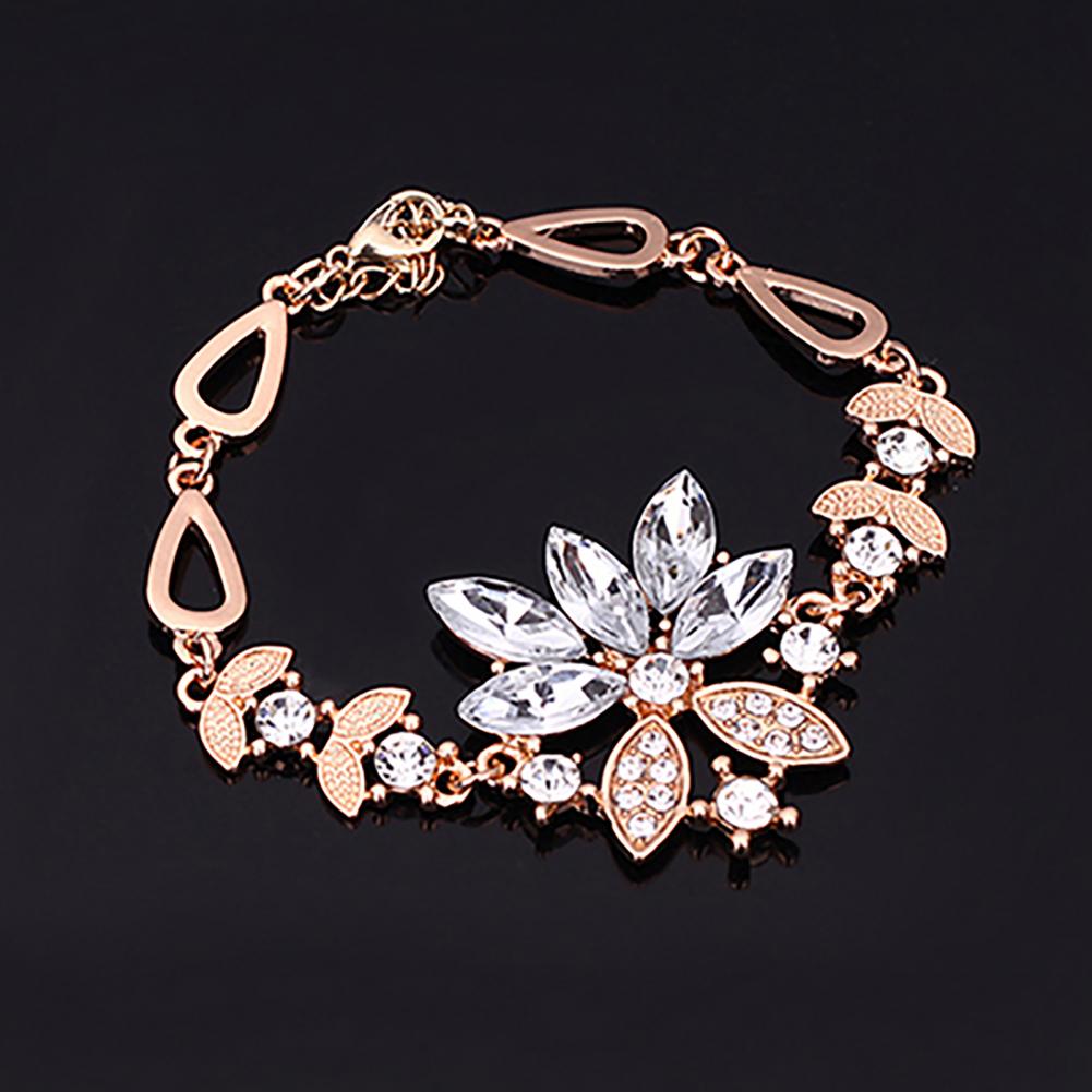 Birthday Gift Durable Necklace Earrings Bracelet Ring Jewelry Set