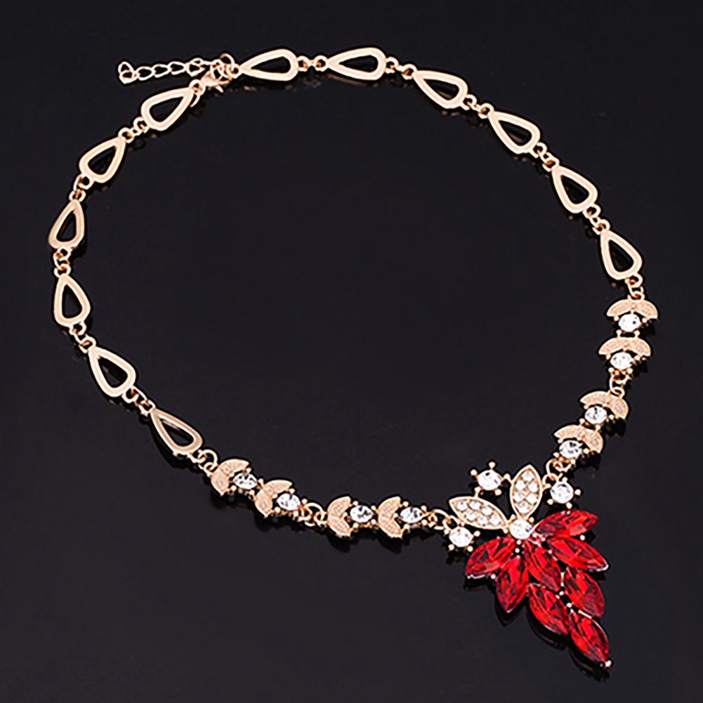 Birthday Gift Durable Necklace Earrings Bracelet Ring Jewelry Set