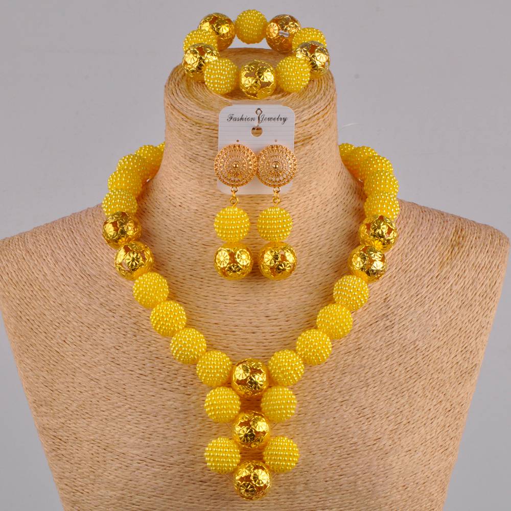 fuchsia pink costume necklace african jewelry set
