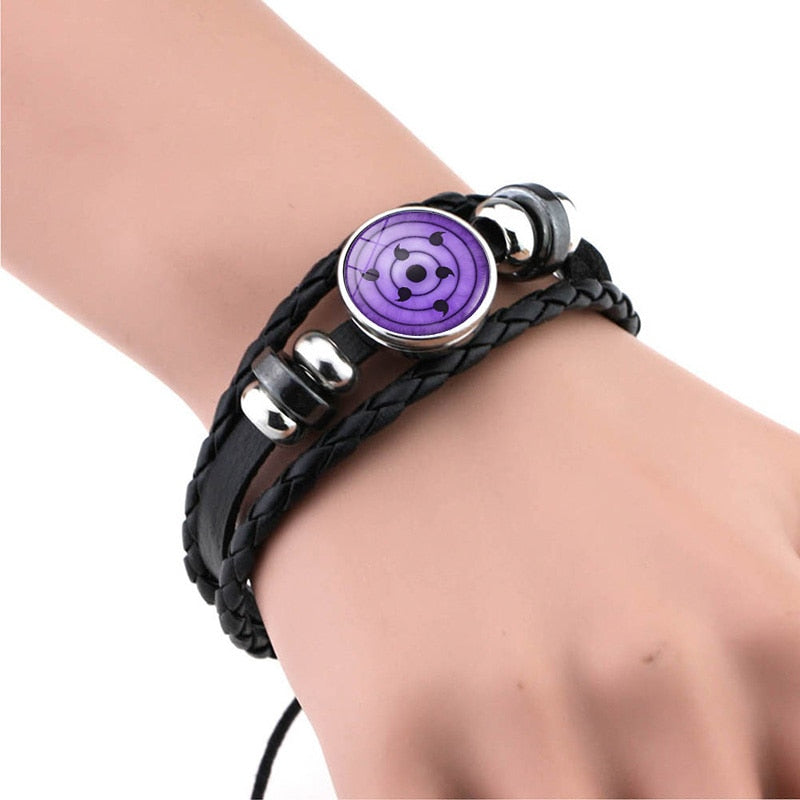 Fashion Anime Kakashi Braided Leather Bracelet