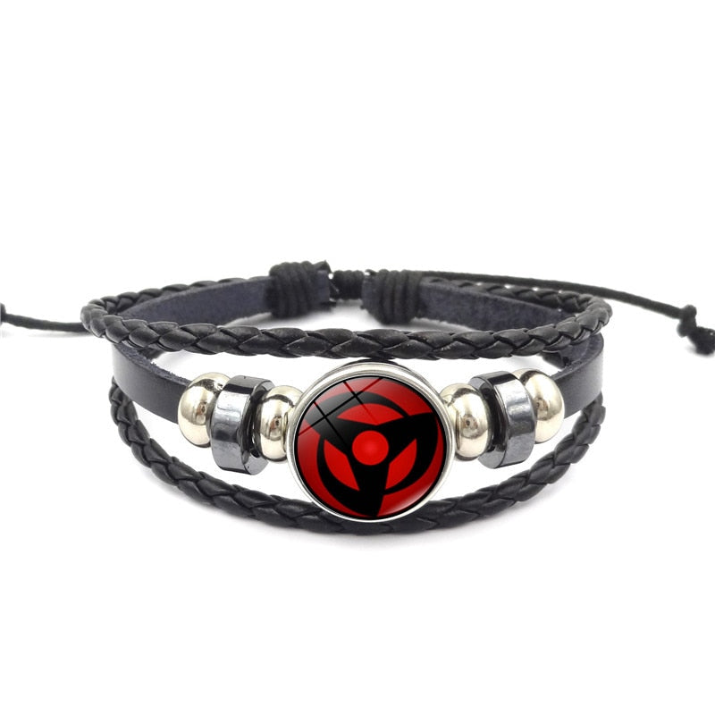 Fashion Anime Kakashi Braided Leather Bracelet