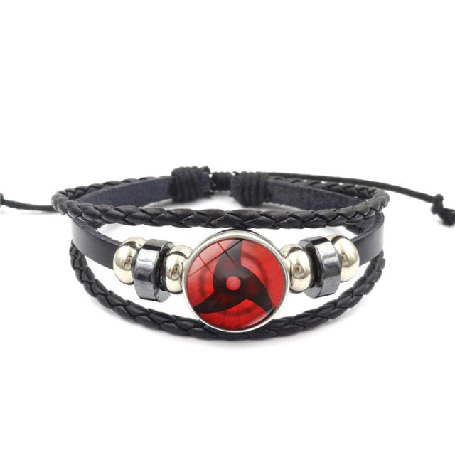Fashion Anime Kakashi Braided Leather Bracelet