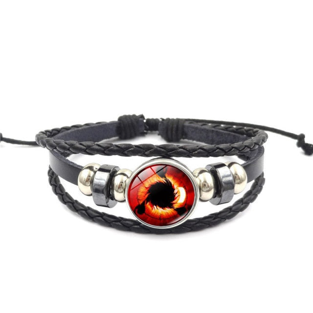 Fashion Anime Kakashi Braided Leather Bracelet