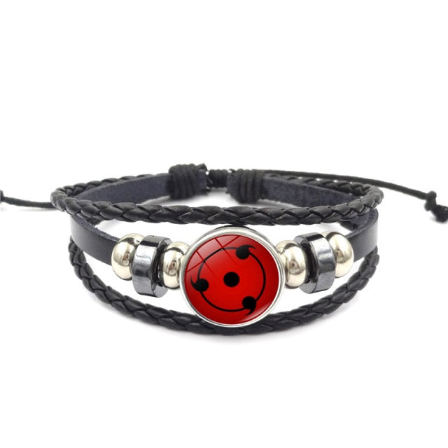 Fashion Anime Kakashi Braided Leather Bracelet